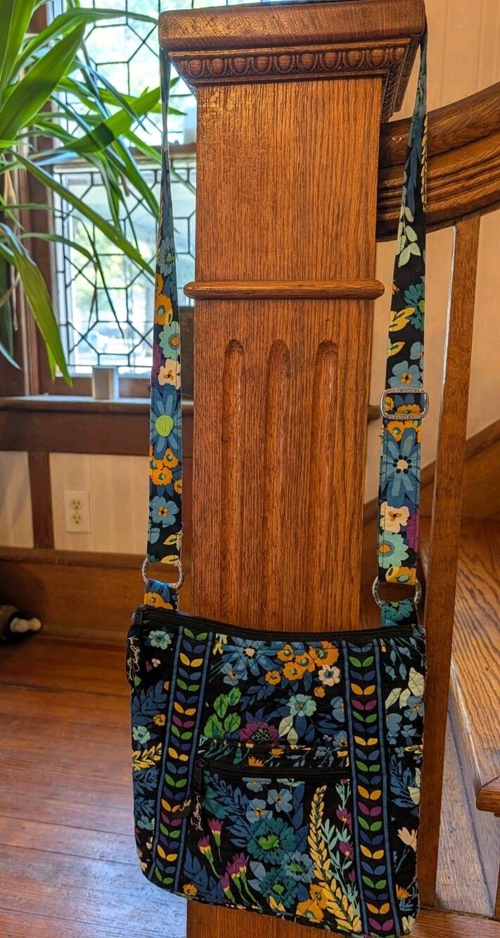 Vera Bradley Retired Midnight Blue Hipster Crossbody Handbag Women's Purse Adjus